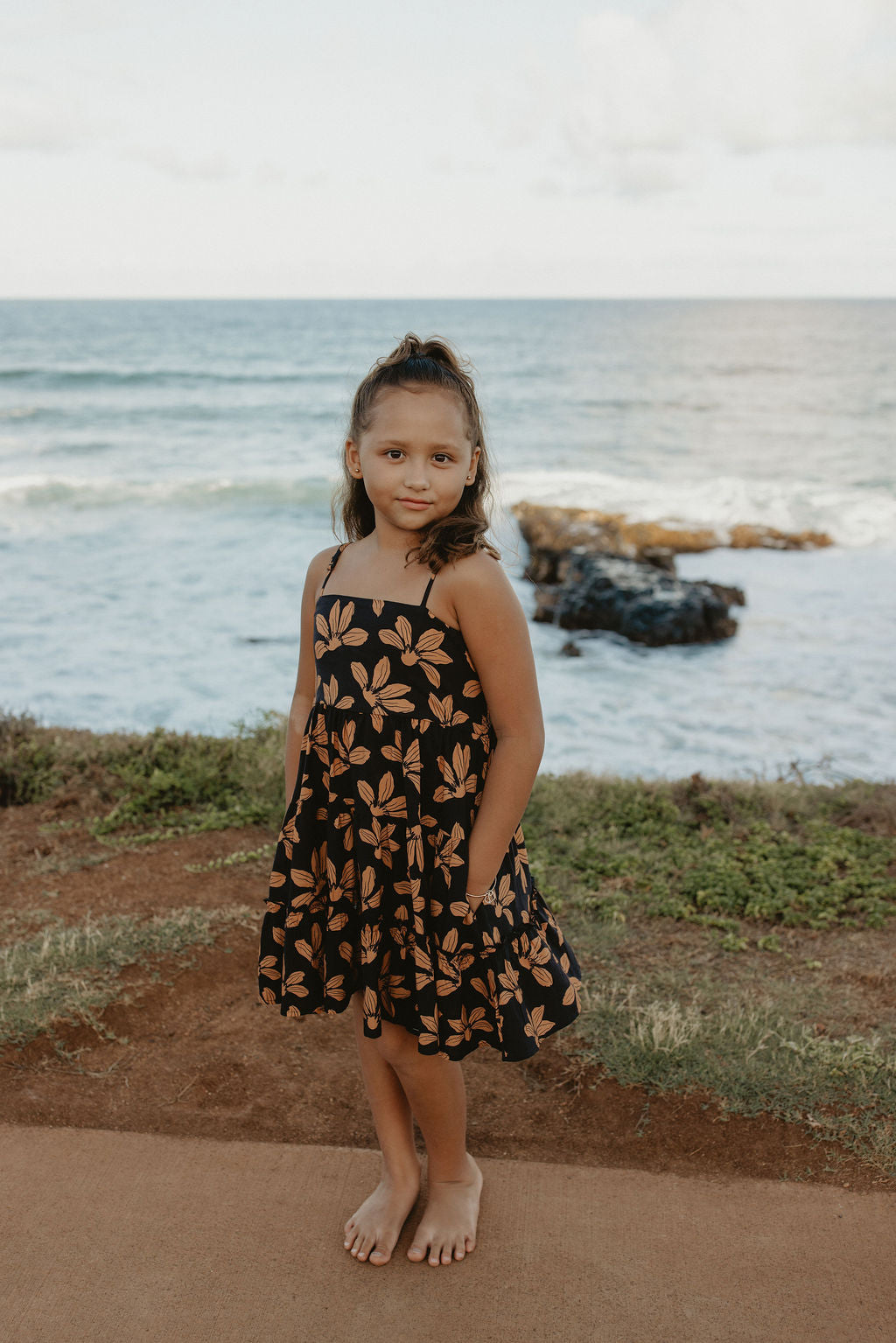 Girls Doll Dress in Naupaka