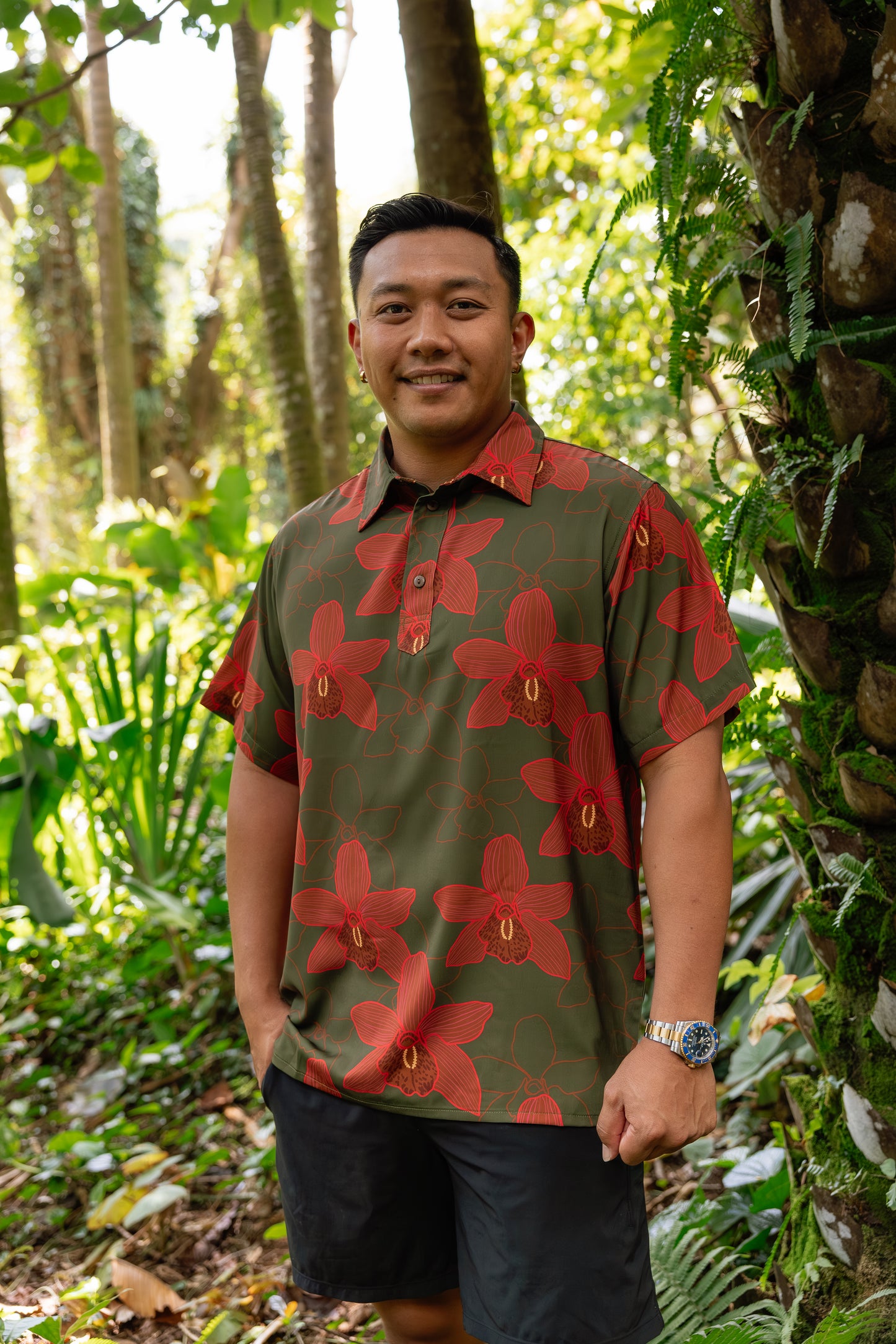 Men’s Green Orchid Polo