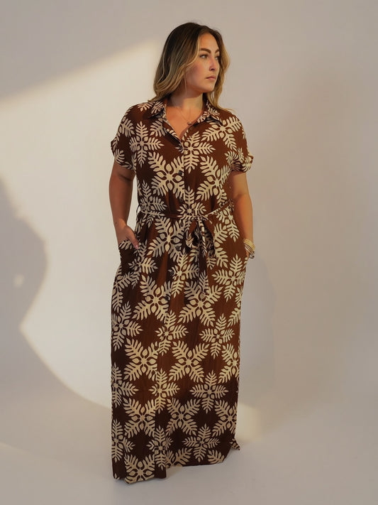 Mocha Lauae Lei Dress