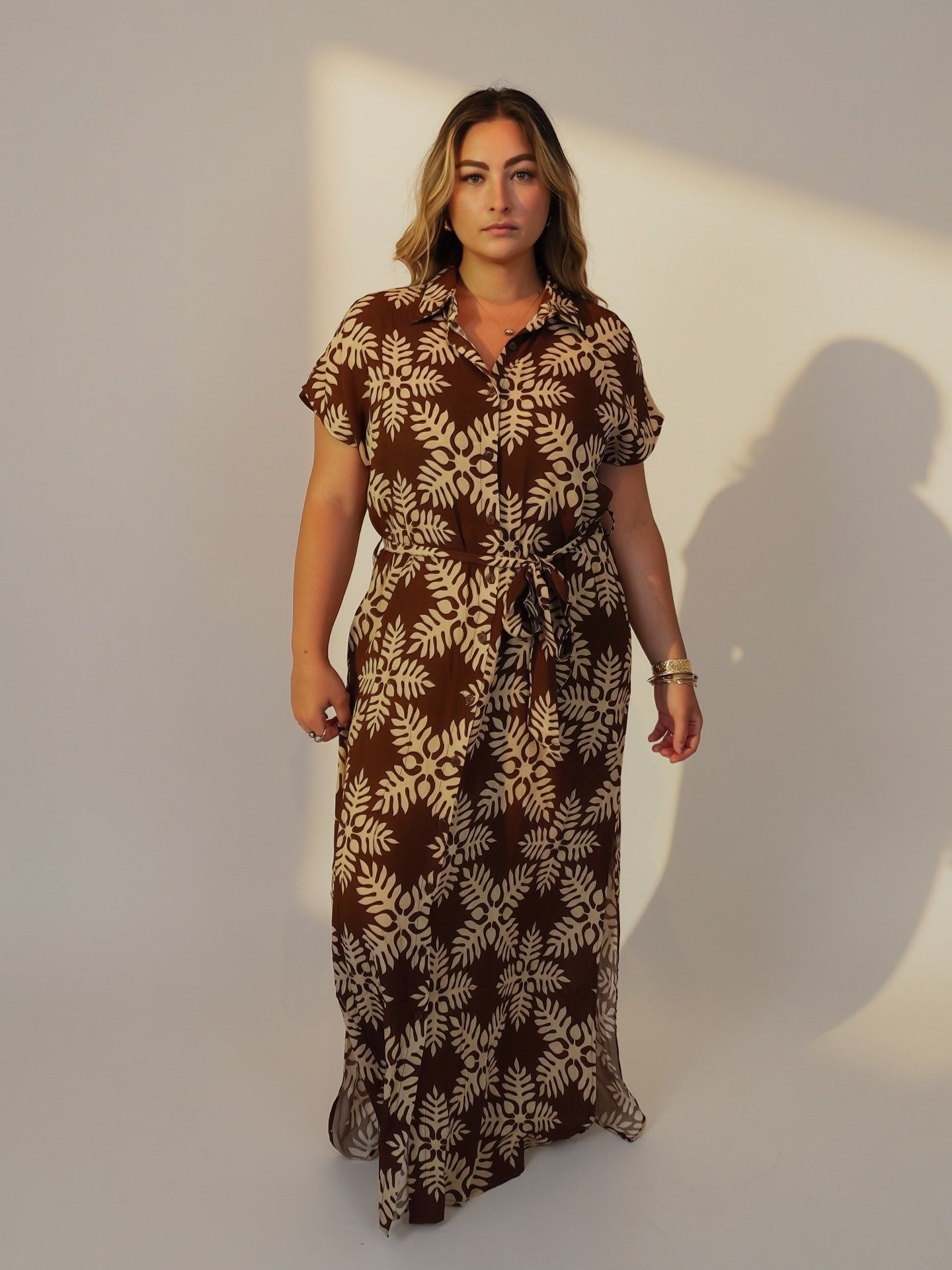 Mocha Lauae Lei Dress