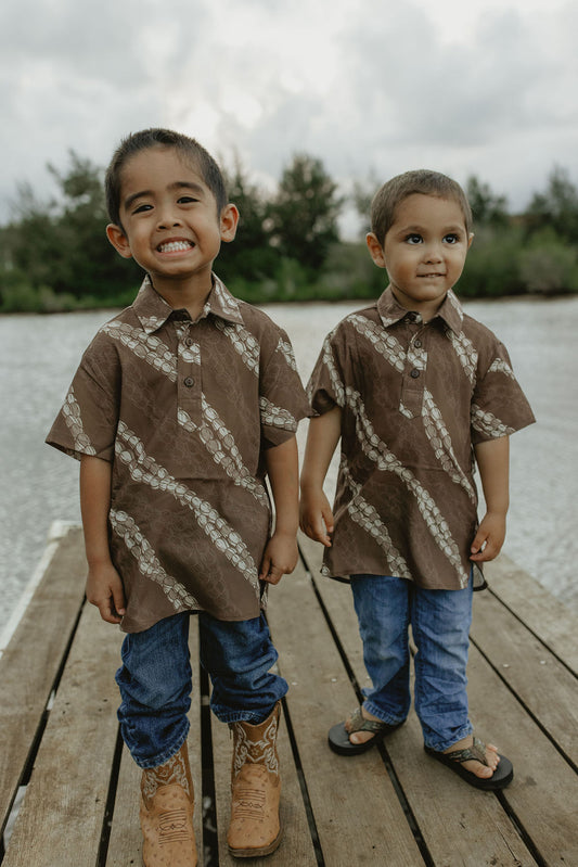 Boys Pikake Polo Shirts