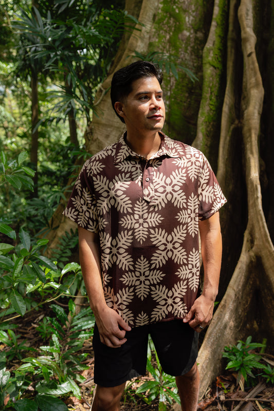 Men’s Mocha Lauae Polo