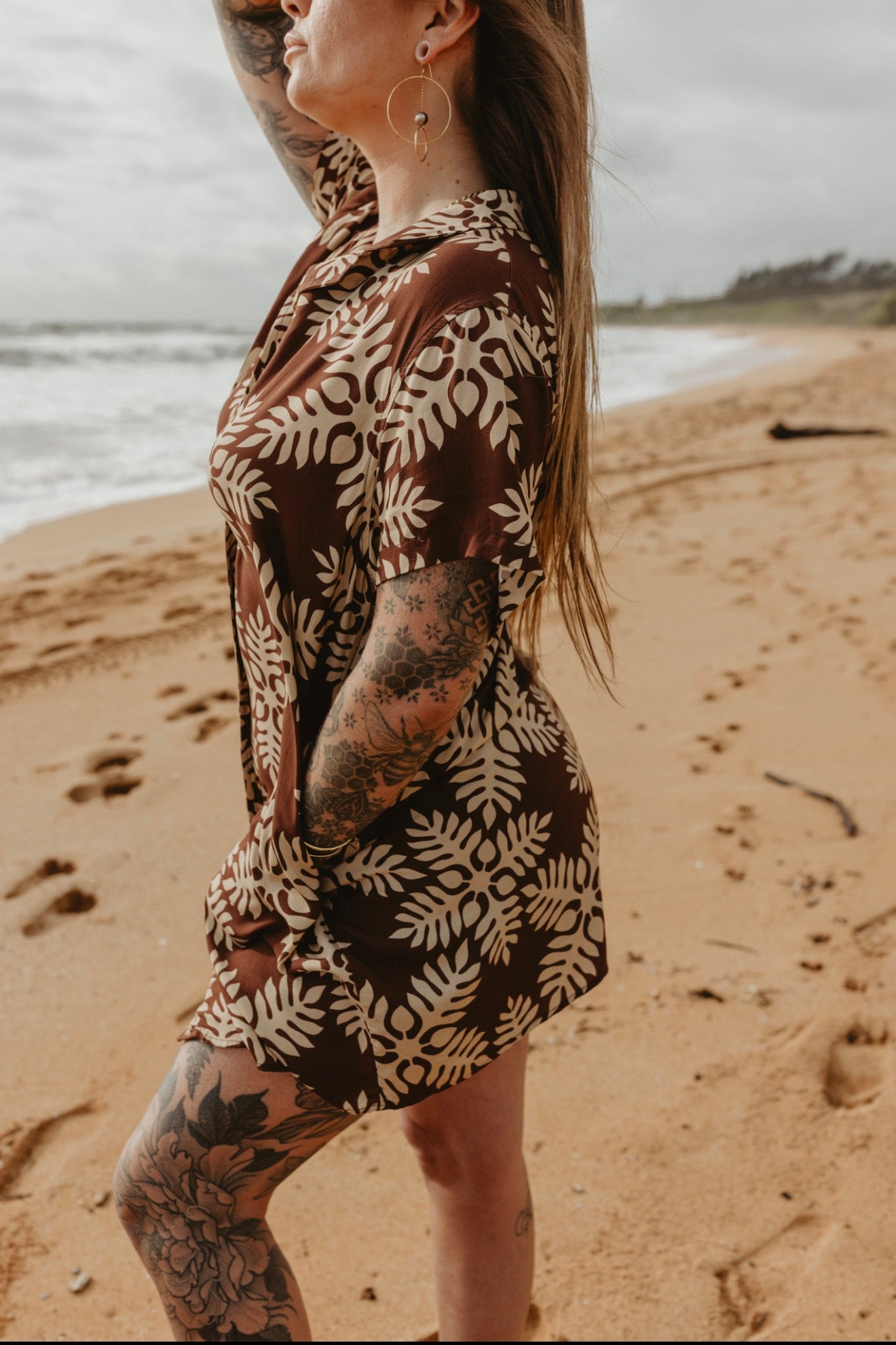 Womens Mocha Lauae T-Shirt Dress – Nyla + Co Womens Mocha Lauae T-Shirt Dress – Nyla + Co
